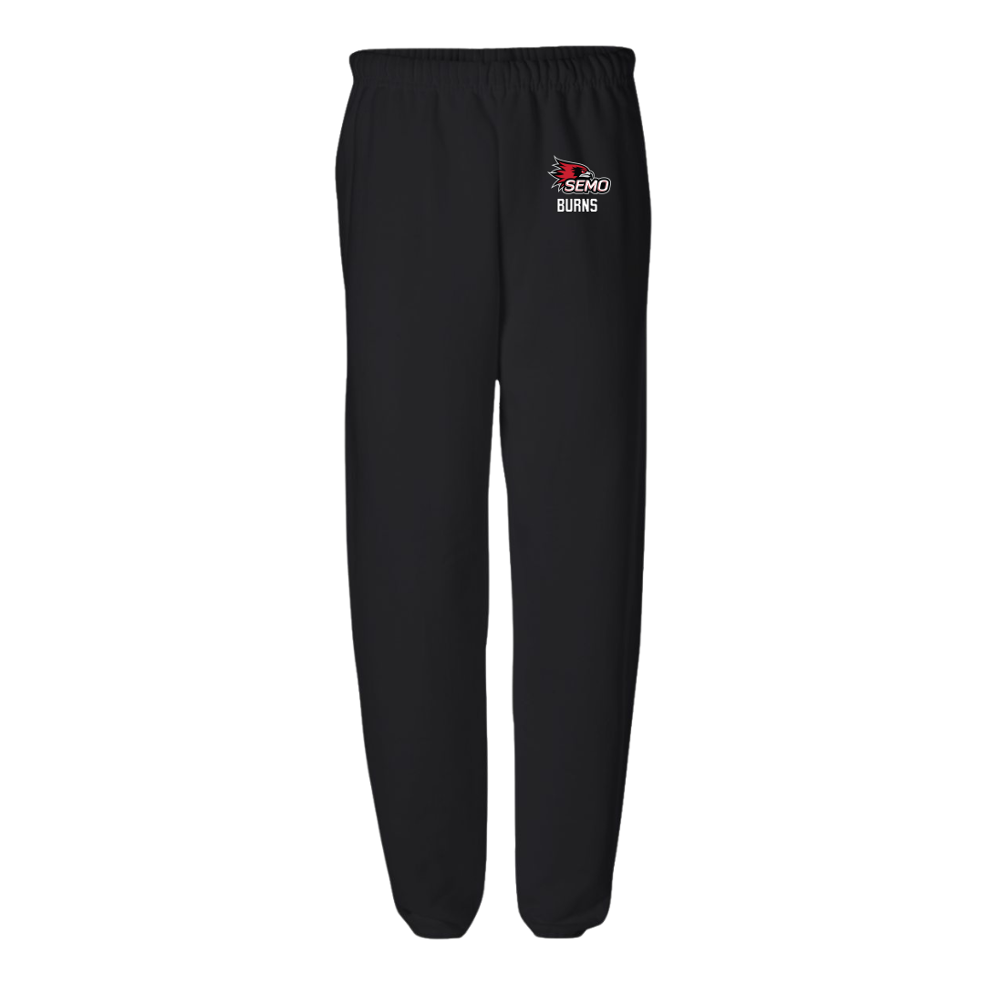 Southeast Missouri State University Football Black Sweatpants - #19 Bryson Burns