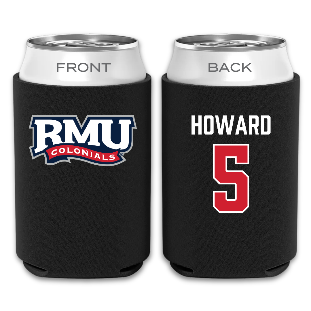 Robert Morris University Football Black Can Cooler - #5 Tahseen Howard