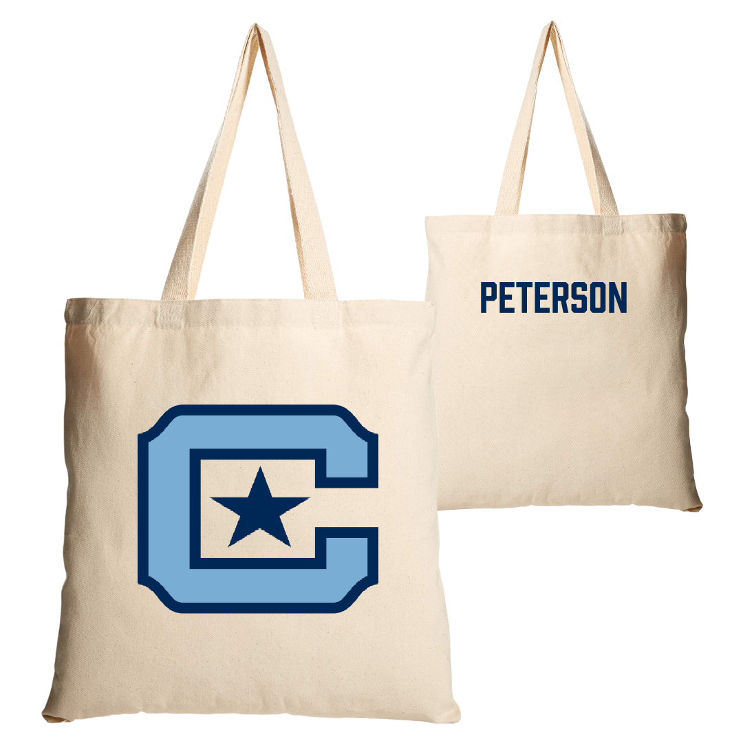 The Citadel Wrestling (M) Tan Canvas Tote Bag - Lance Peterson