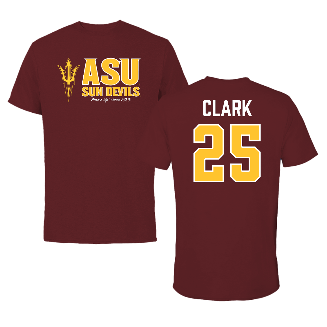 Arizona State University Stunt Maroon General Tee - #25 Jianna Clark