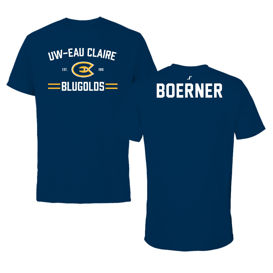 University of Wisconsin-Eau Claire Golf Navy General Performance Tee - Corey Boerner