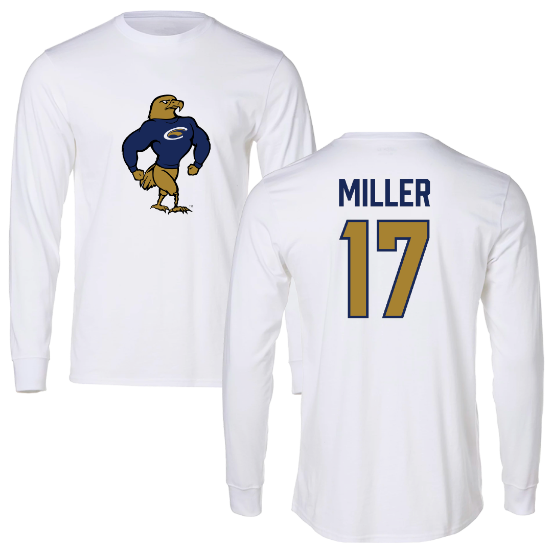 PennWest Clarion Baseball White Long Sleeve - #17 Colin Miller
