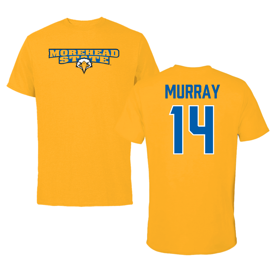 Morehead State University Baseball Gold Tee - #14 Miller Murray