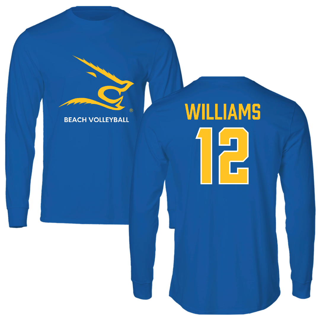 Texas A&M University-Kingsville Beach Volleyball Blue Long Sleeve - #12 Elizabeth Williams