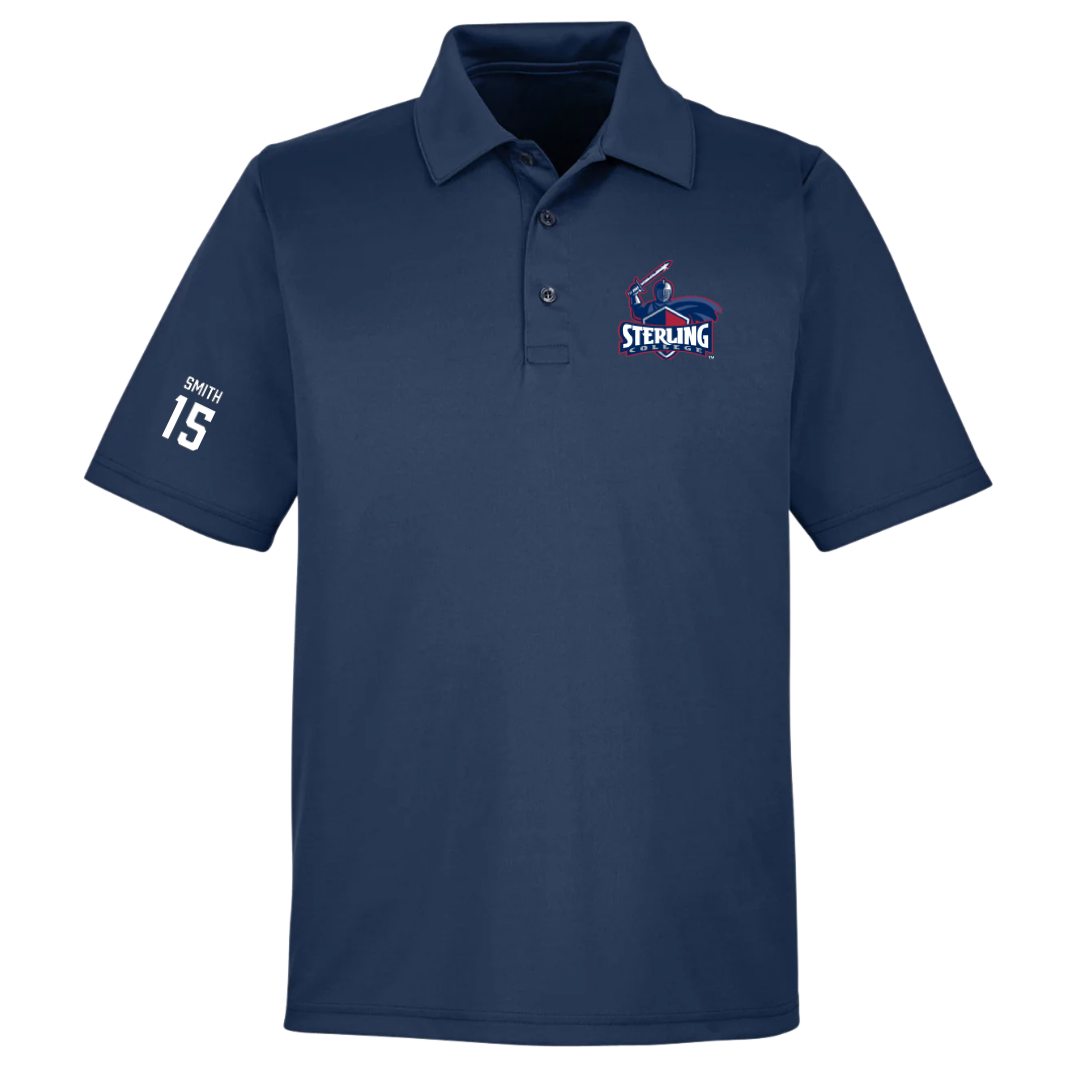 Sterling College Basketball (M) Navy Polo - #15 Julian Smith
