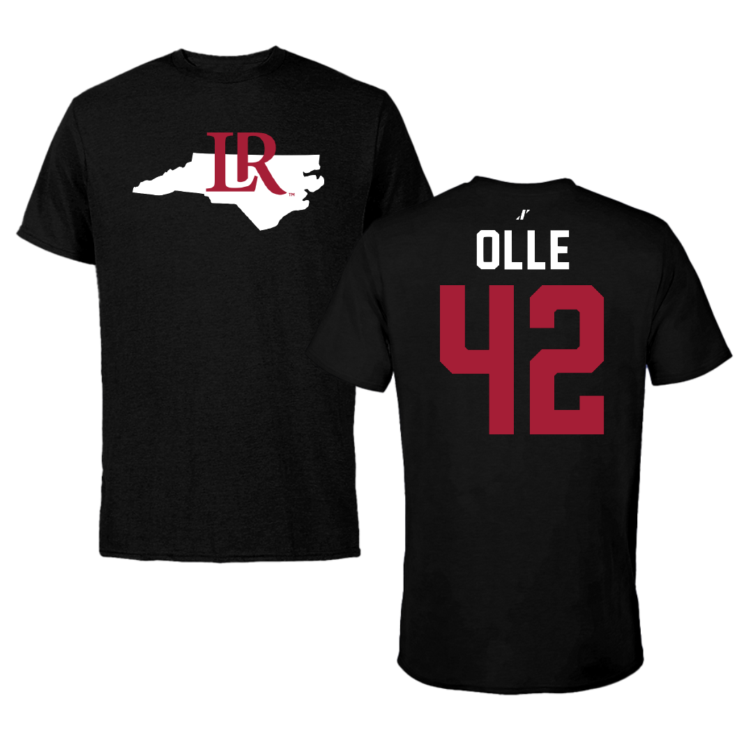 Lenoir-Rhyne University Soccer Black State Performance Tee - #42 Arnau Olle