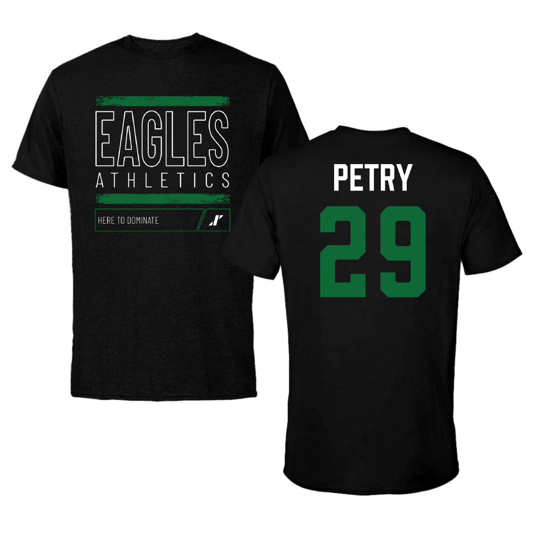 Eastern Michigan University Soccer Black Dominate Performance Tee - #29 Cara Petry