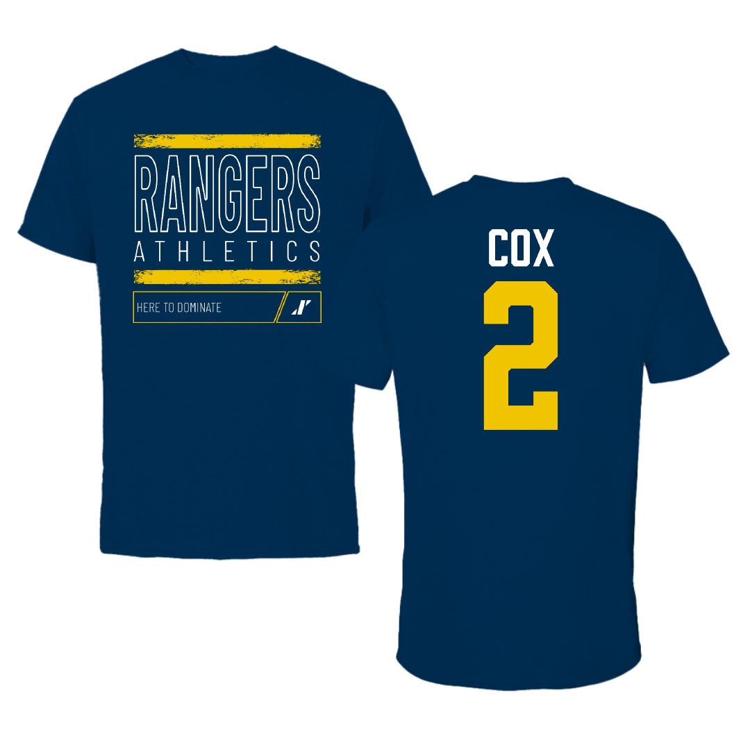 Regis University (Colorado) Basketball Navy Dominate Tee - #2 Ty Cox