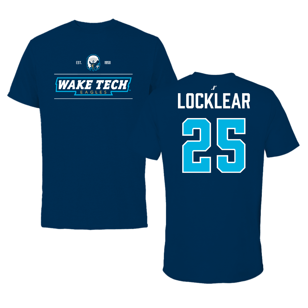 Wake Tech Community College Basketball (W) Navy General Performance Tee - #25 Tanzania Locklear