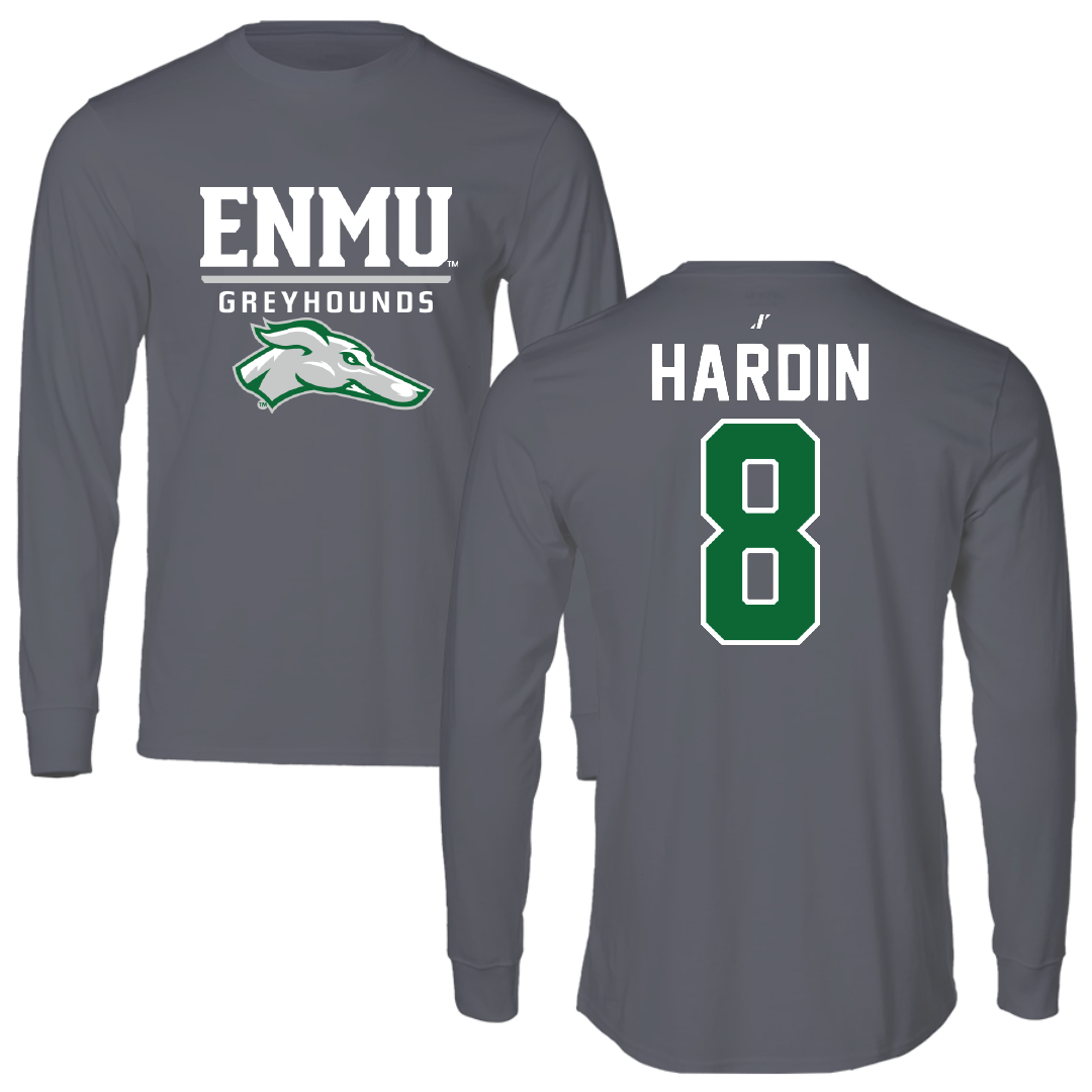 Eastern New Mexico University Softball Dark Gray Long Sleeve - #8 Skylar Hardin