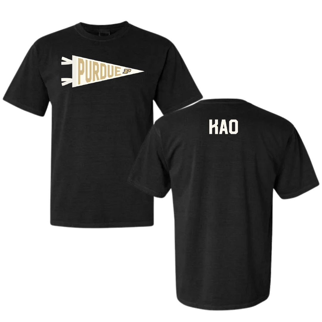 Purdue University TF and XC Black Pennant Comfort Colors Tee - Collin Kao
