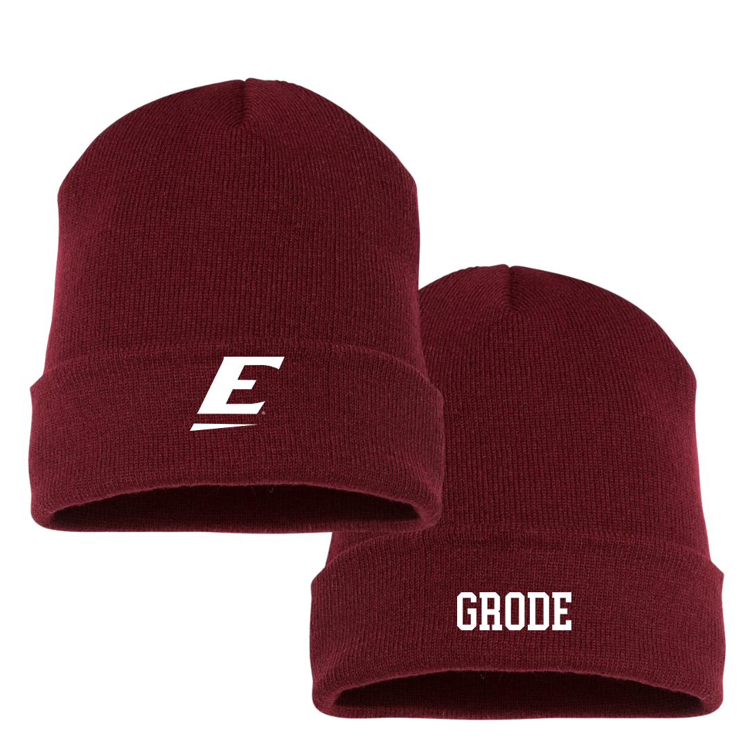 Eastern Kentucky University Soccer (W) Maroon Beanie - #11 Ella Grode