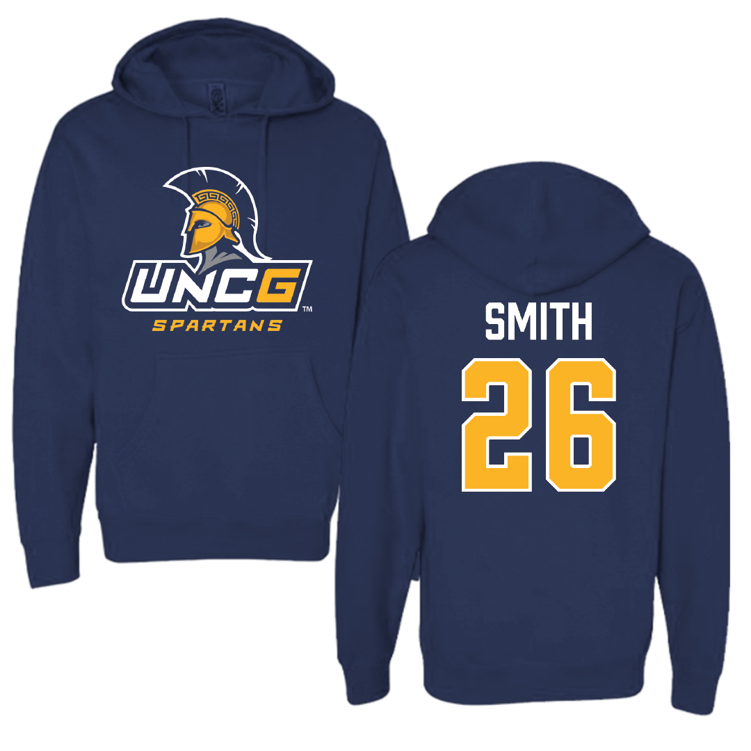 UNC Greensboro Soccer (W) Navy Hoodie - #26 Laney Smith