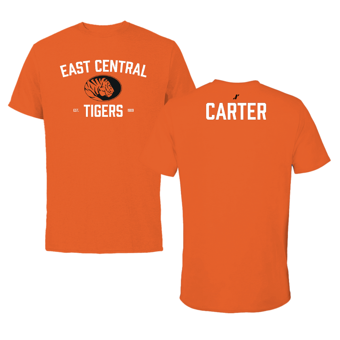 East Central University TF and XC Orange General Performance Tee - Mason Carter