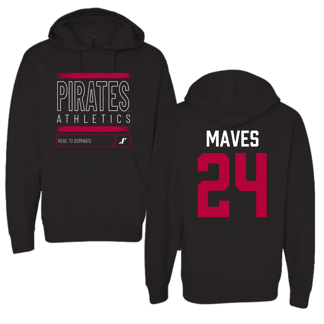 Whitworth University Basketball Black Dominate Hoodie - #24 Keely Maves