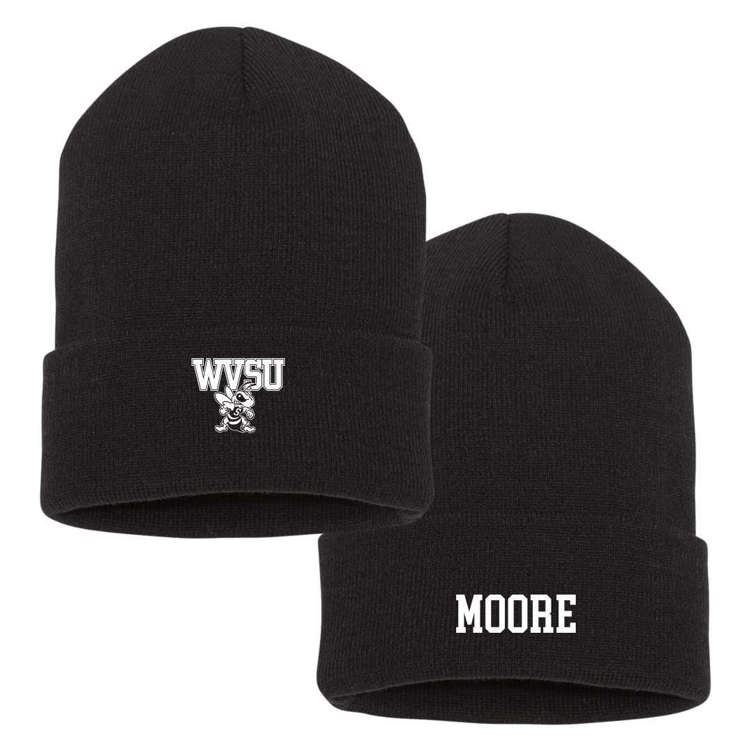 West Virginia State University Softball Black Beanie - #5 Clarke Moore