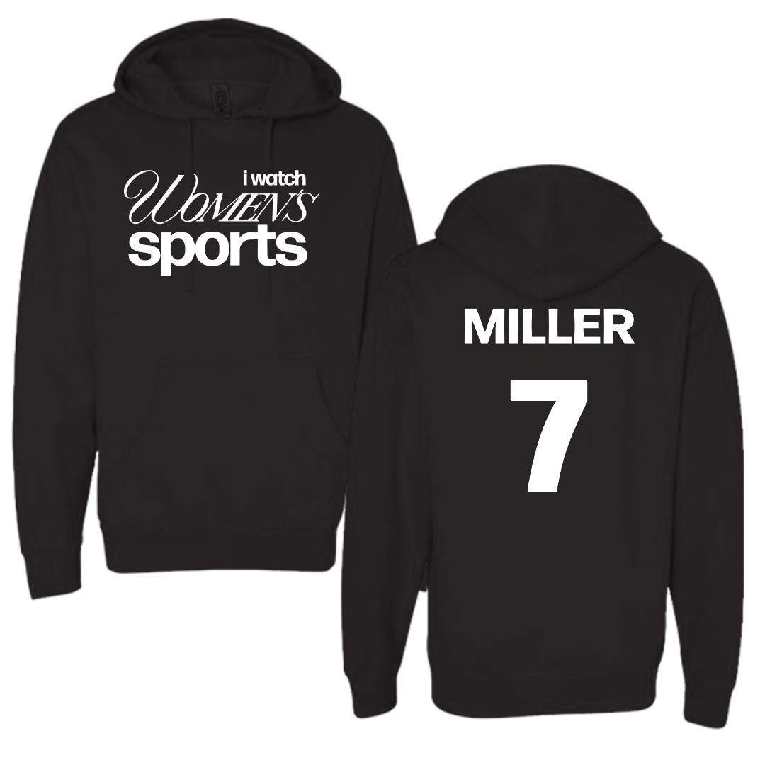 Florida International University Volleyball Black WHM Hoodie - #7 Madisen Miller