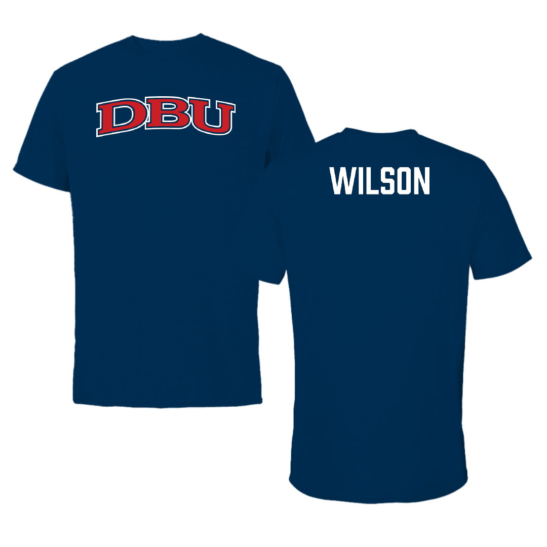 Dallas Baptist University TF and XC Navy DBU Performance Tee - Ani Wilson