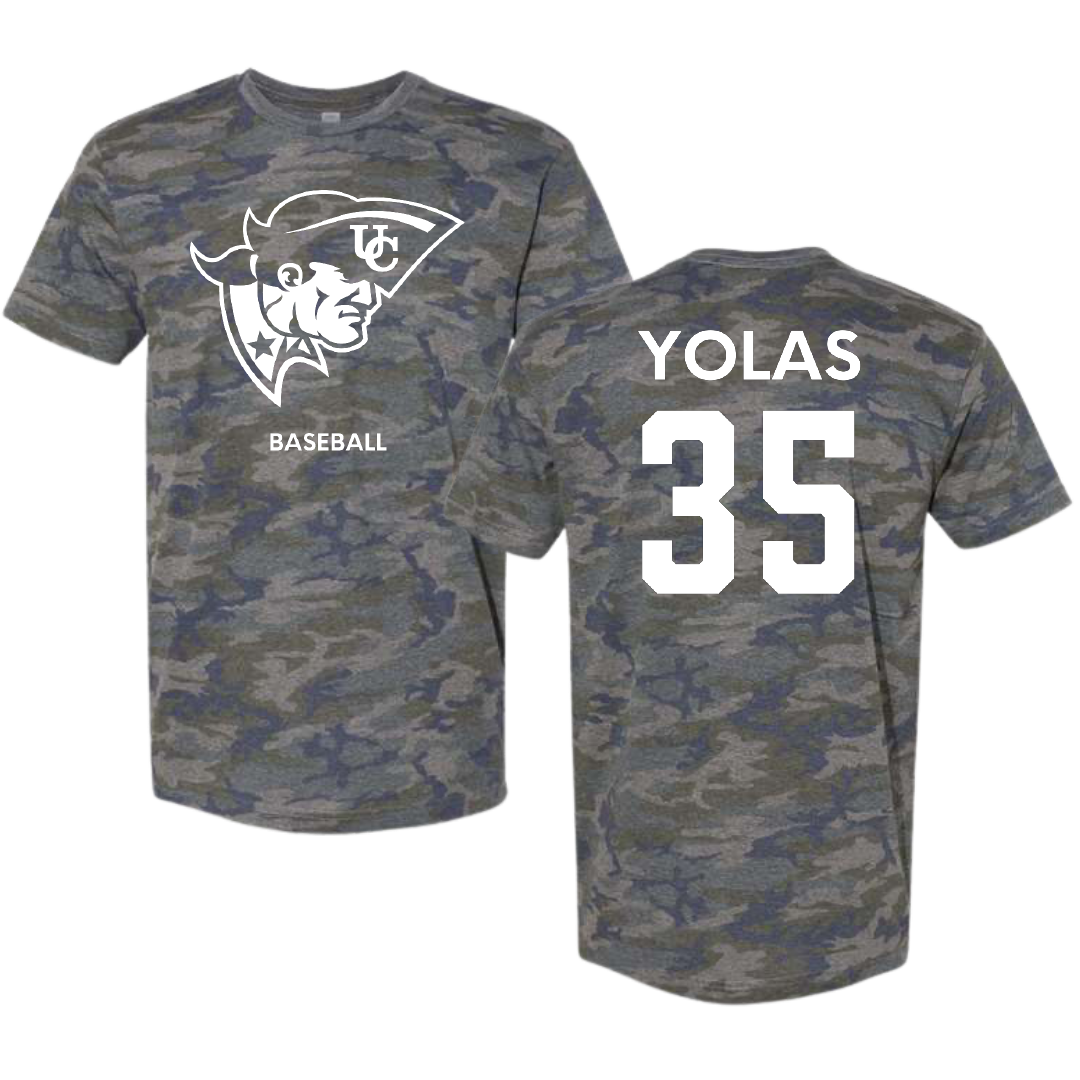 University of the Cumberlands Baseball Vintage Camo Tee - #35 Amari Yolas