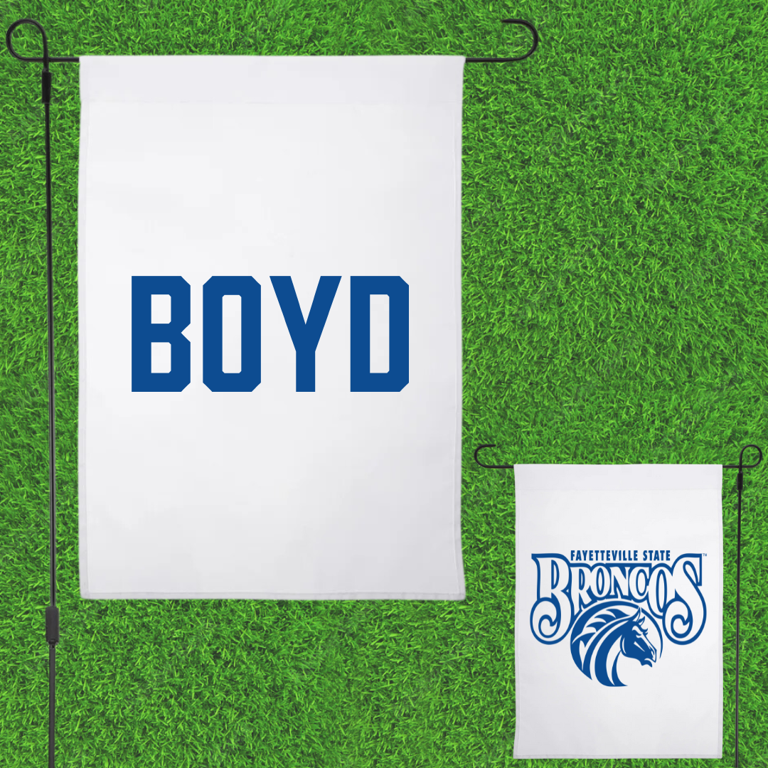 Fayetteville State University Cheer White Garden Flag - Mariah Boyd