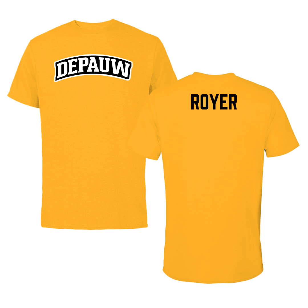 DePauw University Golf Gold Tee - Sophia Royer