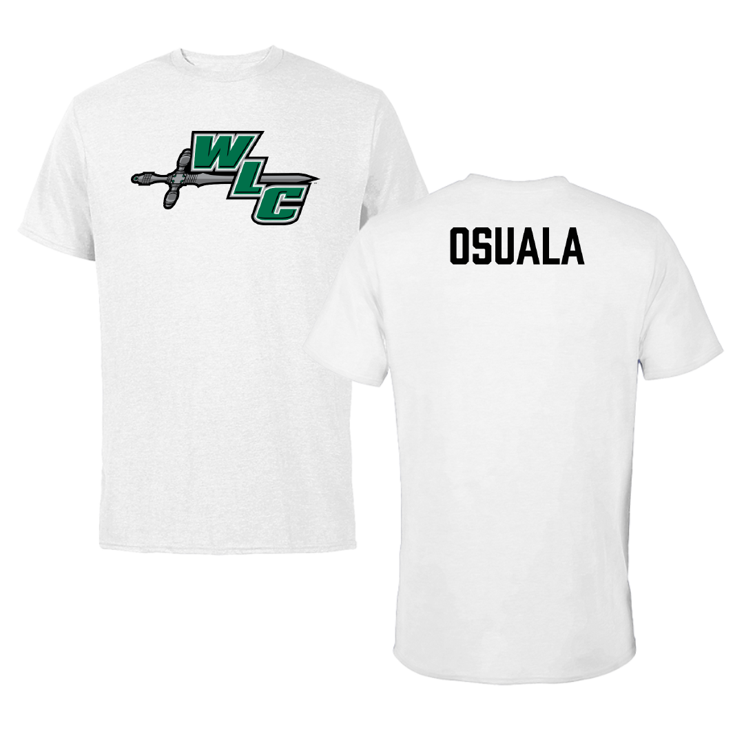 Wisconsin Lutheran College TF and XC White Performance Tee - Abuchi Osuala