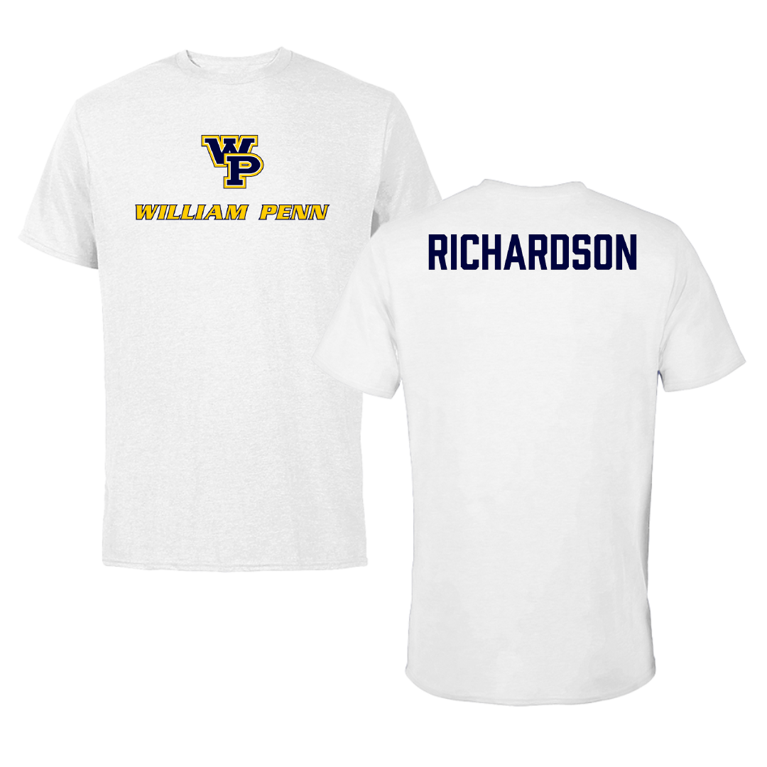 William Penn University Bowling (W) White Performance Tee - Addison Richardson