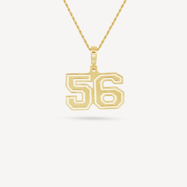 Gold Presidents Pendant and Chain - #56 Mabry Bumgarner