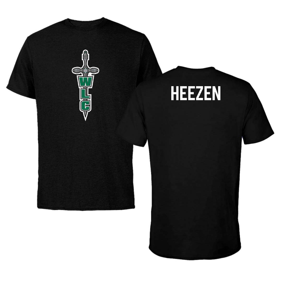 Wisconsin Lutheran College Tennis Black Performance Tee - Connor Heezen