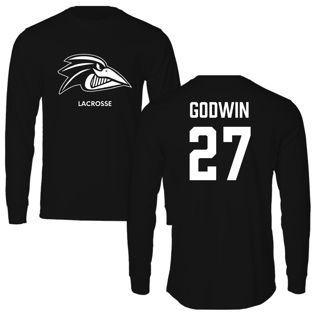 Franklin Pierce University Lacrosse (W) Black Performance Long Sleeve - #27 Olivia Godwin