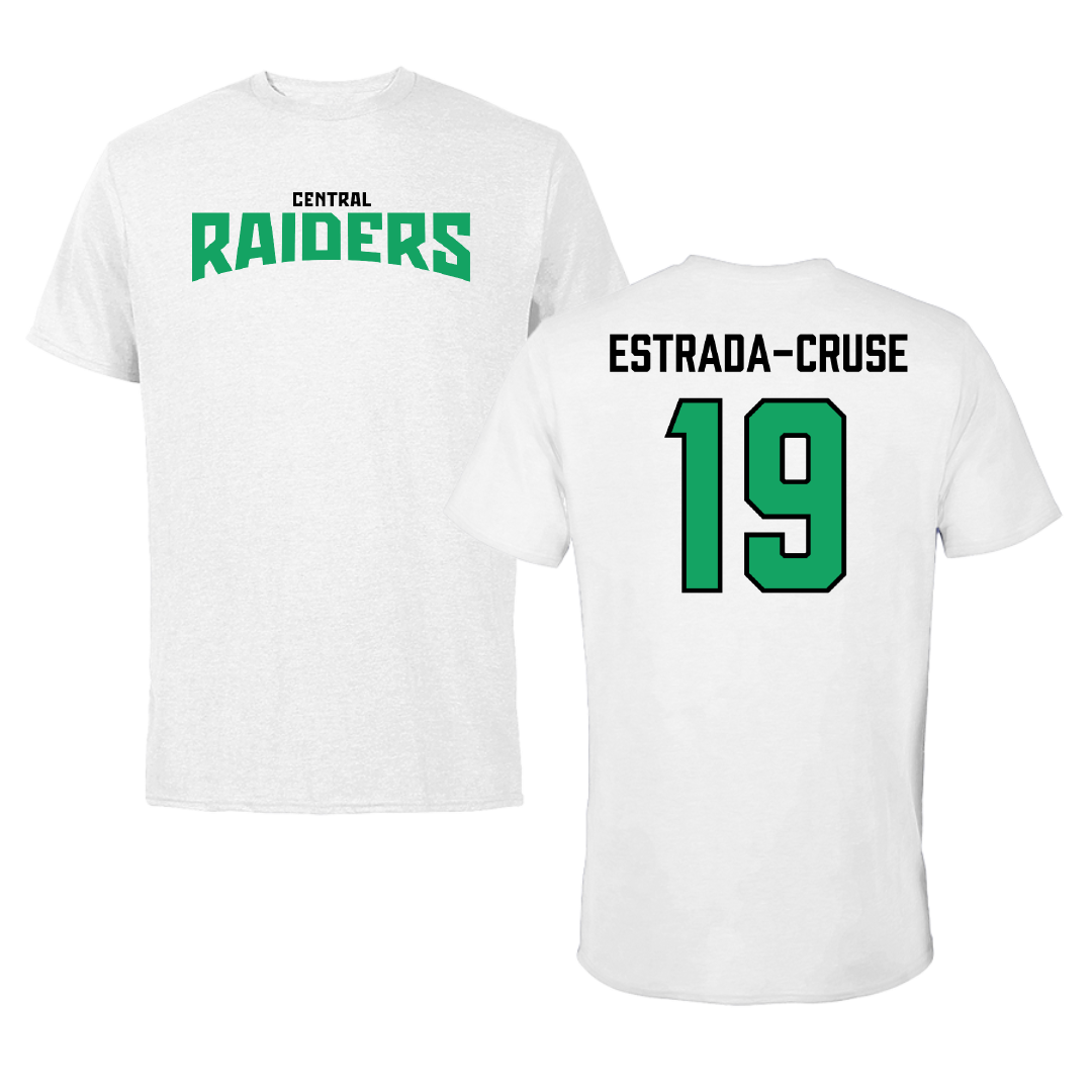 Central Community College at Columbus Softball White Classic Performance Tee - #19 Maci Estrada-Cruse