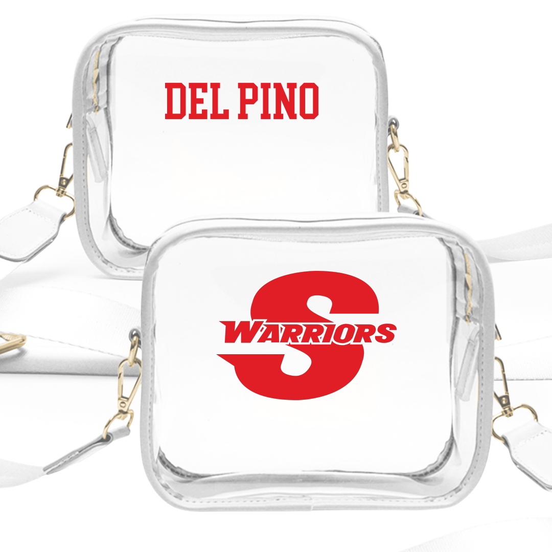 Stanislaus State Tennis (W) White Clear Stadium Bag - Alessandra Del Pino