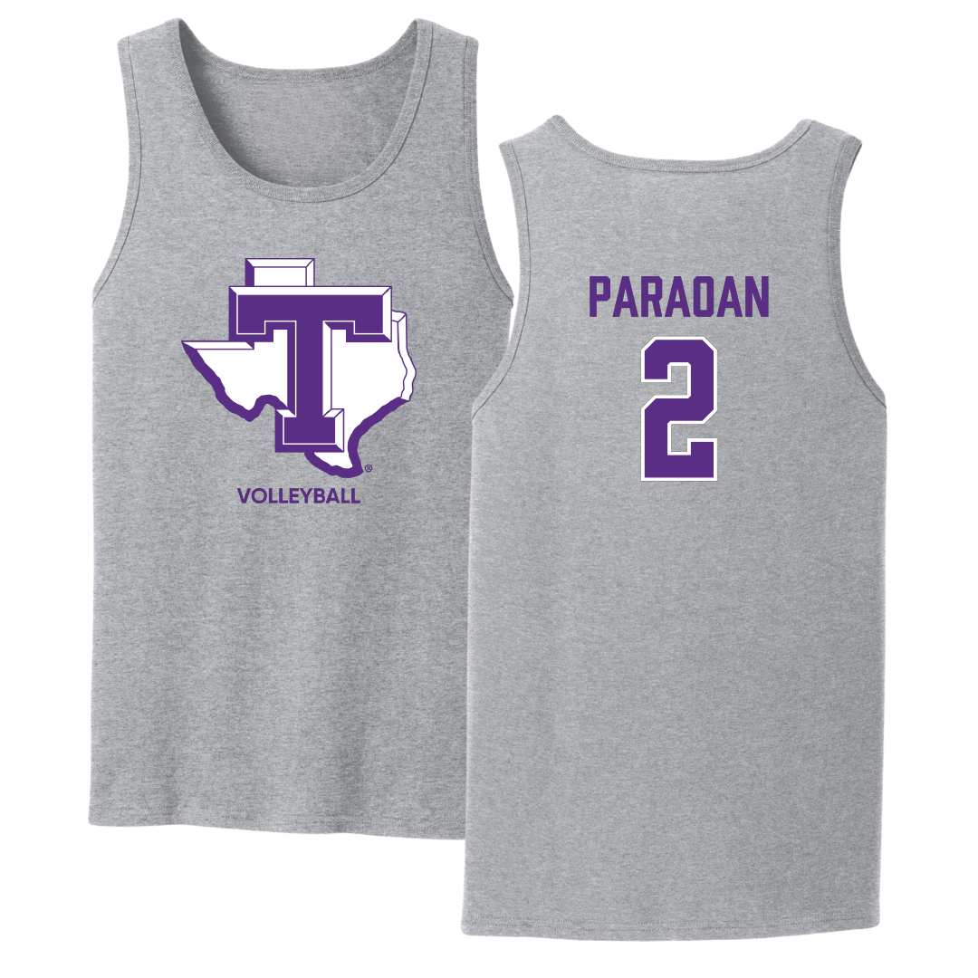 Tarleton State University Volleyball (W) Sport Gray Tank Top - #2 Leila Paraoan