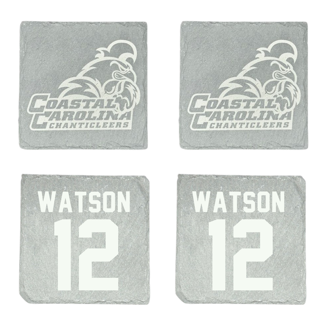 Coastal Carolina University Baseball Stone Coaster (4 Pack)  - #12 Rex Watson