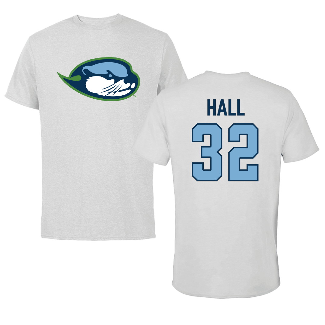 Cal State Monterey Bay Soccer Light Gray Performance Tee - #32 Kaelyn Hall