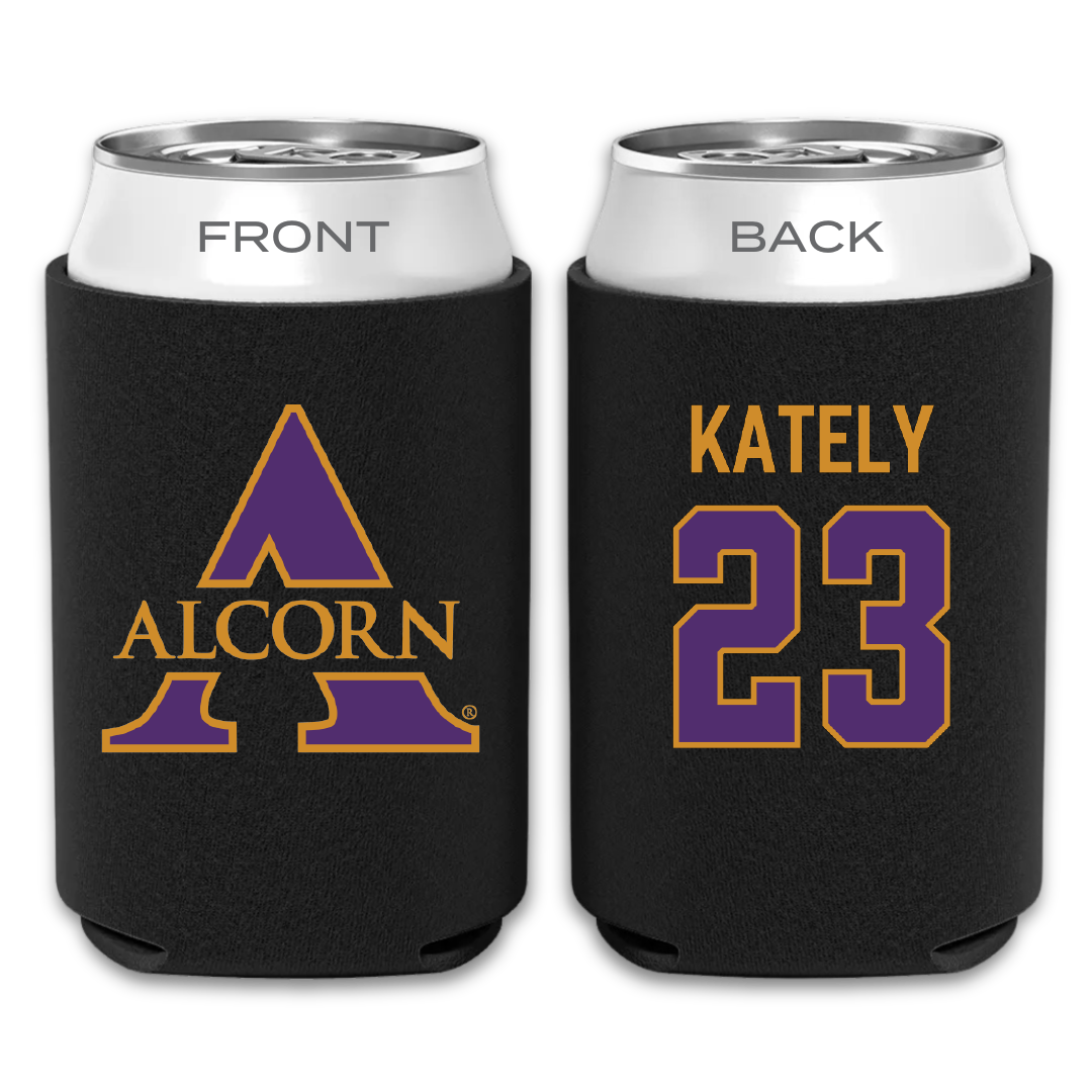 Alcorn State University Football Black Can Cooler - #23 Xavier Kately