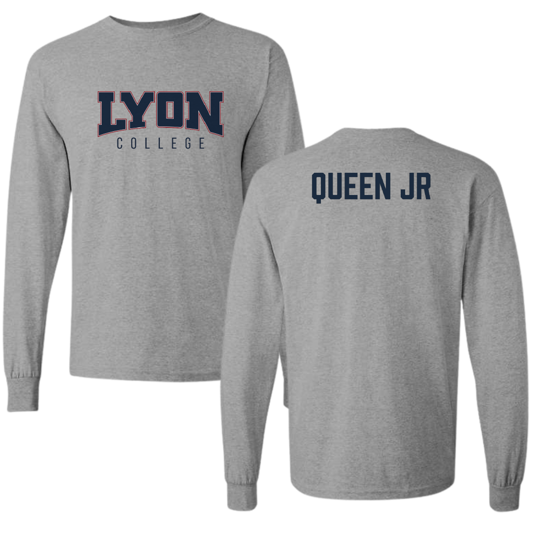 Lyon College Wrestling (M) Sport Gray Long Sleeve - Clay Queen Jr