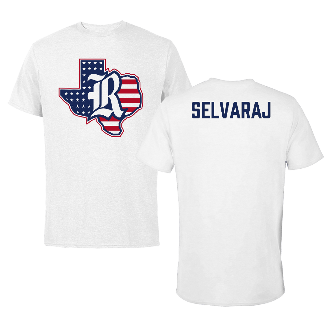 Rice University Tennis (W) White Performance Tee - Nithesa Selvaraj