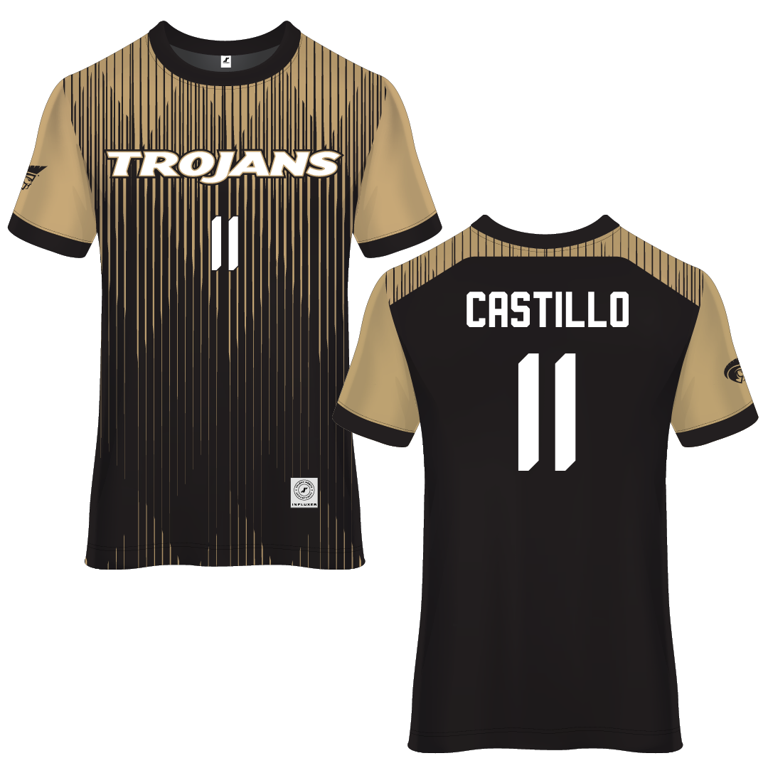 Anderson University (South Carolina) Black Soccer Jersey - #11 Adrian Castillo