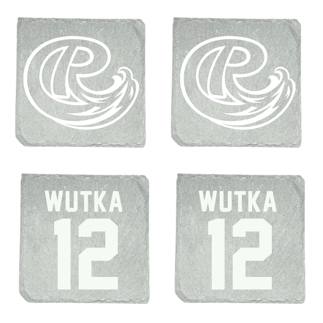 Roosevelt University Volleyball Stone Coaster (4 Pack)  - #12 Abigail Wutka