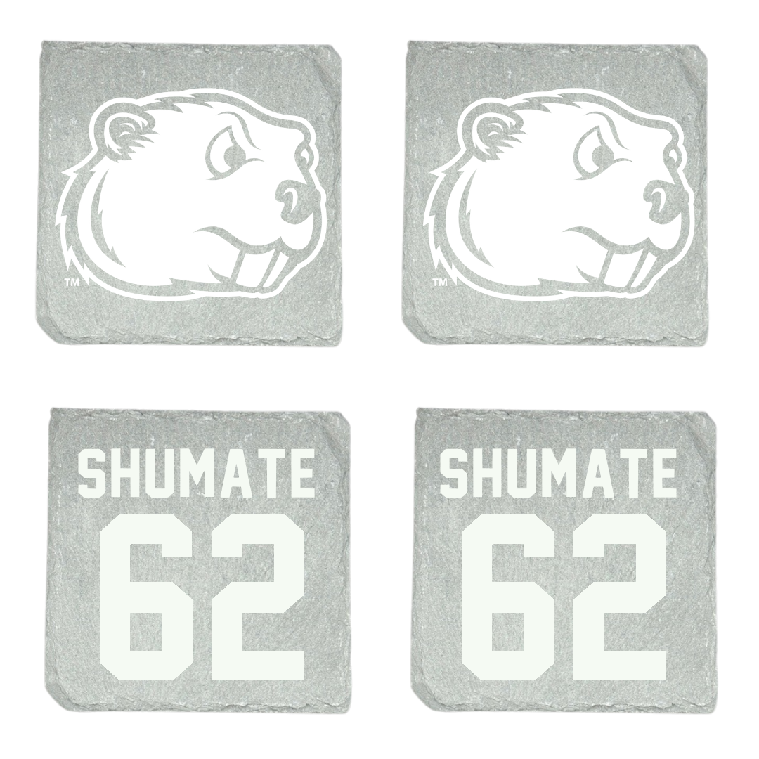 Minot State University Football Stone Coaster (4 Pack)  - #62 Aidan Shumate