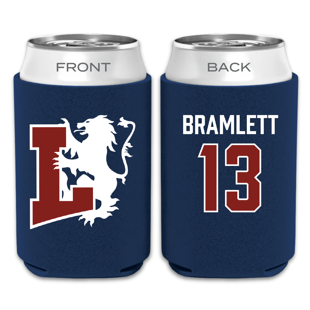 Lyon College Baseball Navy Can Cooler - #13 Braden Bramlett