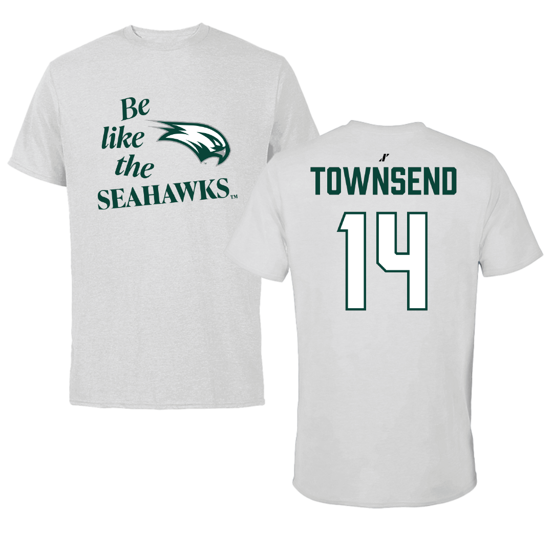 Wagner College Baseball Light Gray Be Like Us Tee - #14 Gavin Townsend