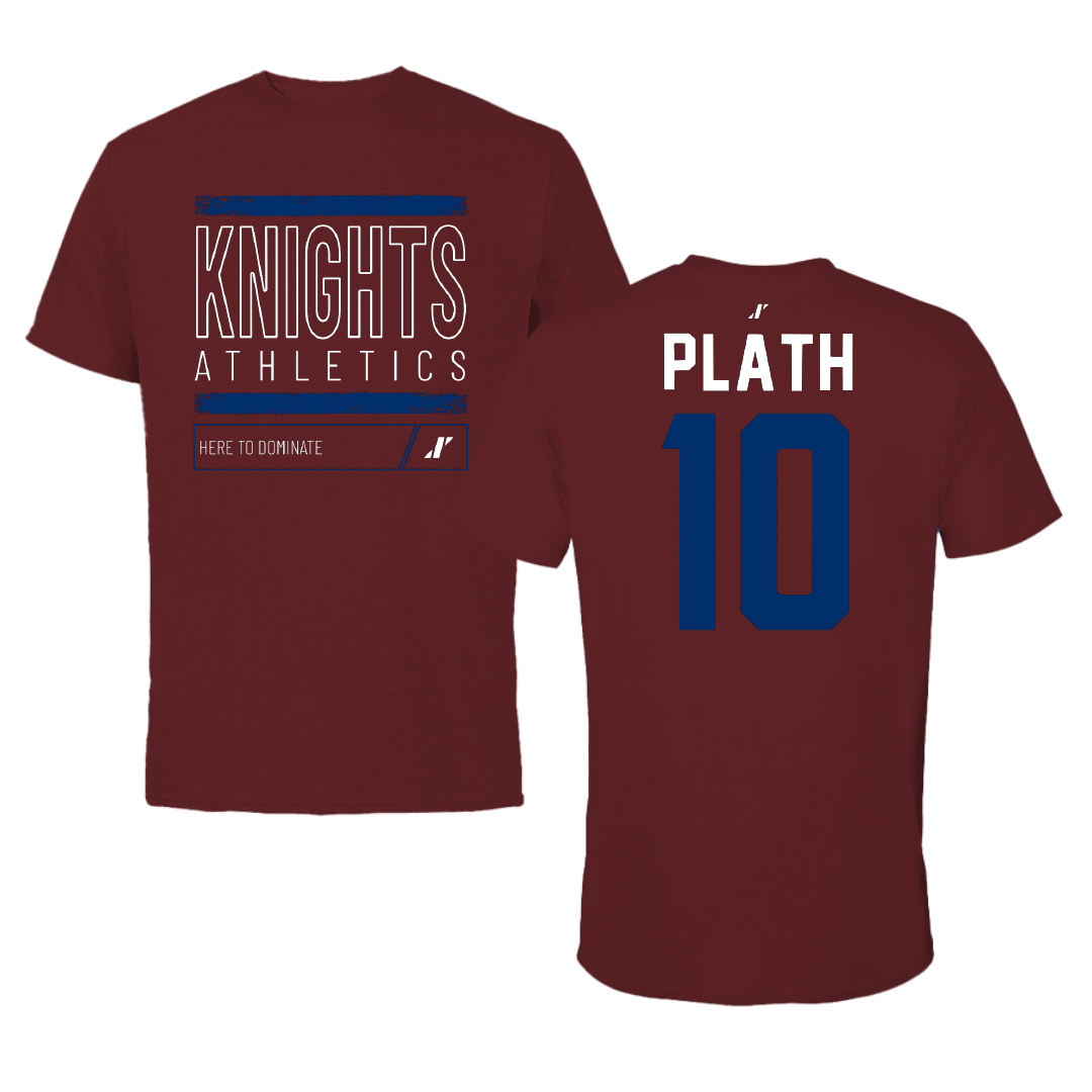 Fairleigh Dickinson University-Metropolitan Campus Softball Maroon Dominate Performance Tee - #10 Isabella Plath