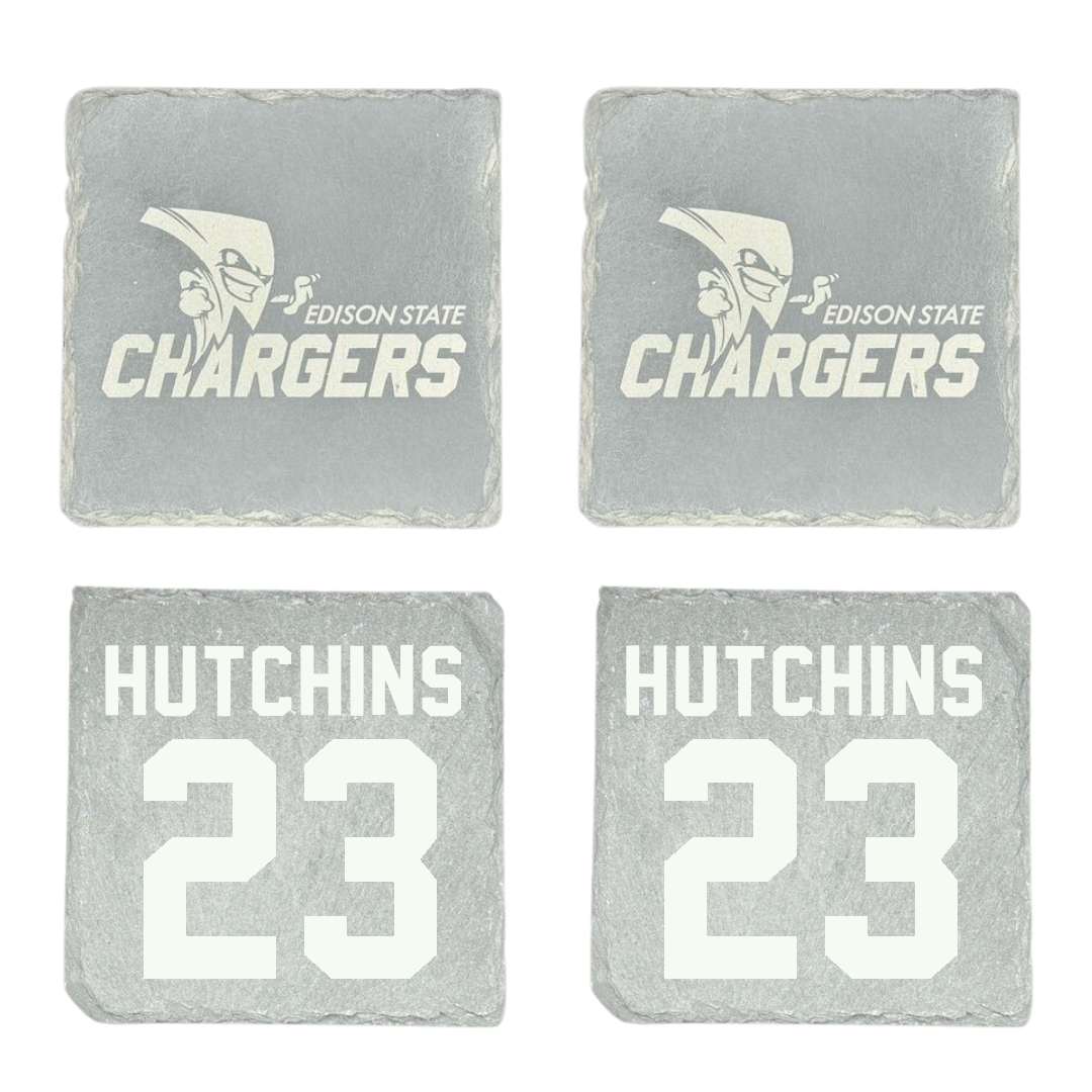 Edison State Community College Basketball (M) Stone Coaster (4 Pack)  - #23 Jagger Hutchins