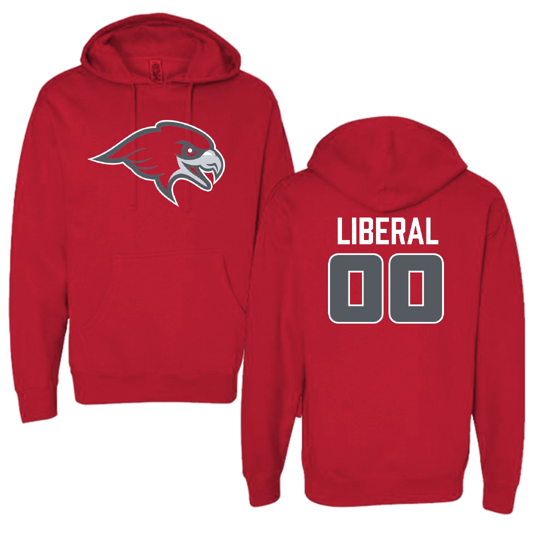 Montclair State University Soccer (M) Red Hoodie - #00 Chris Liberal