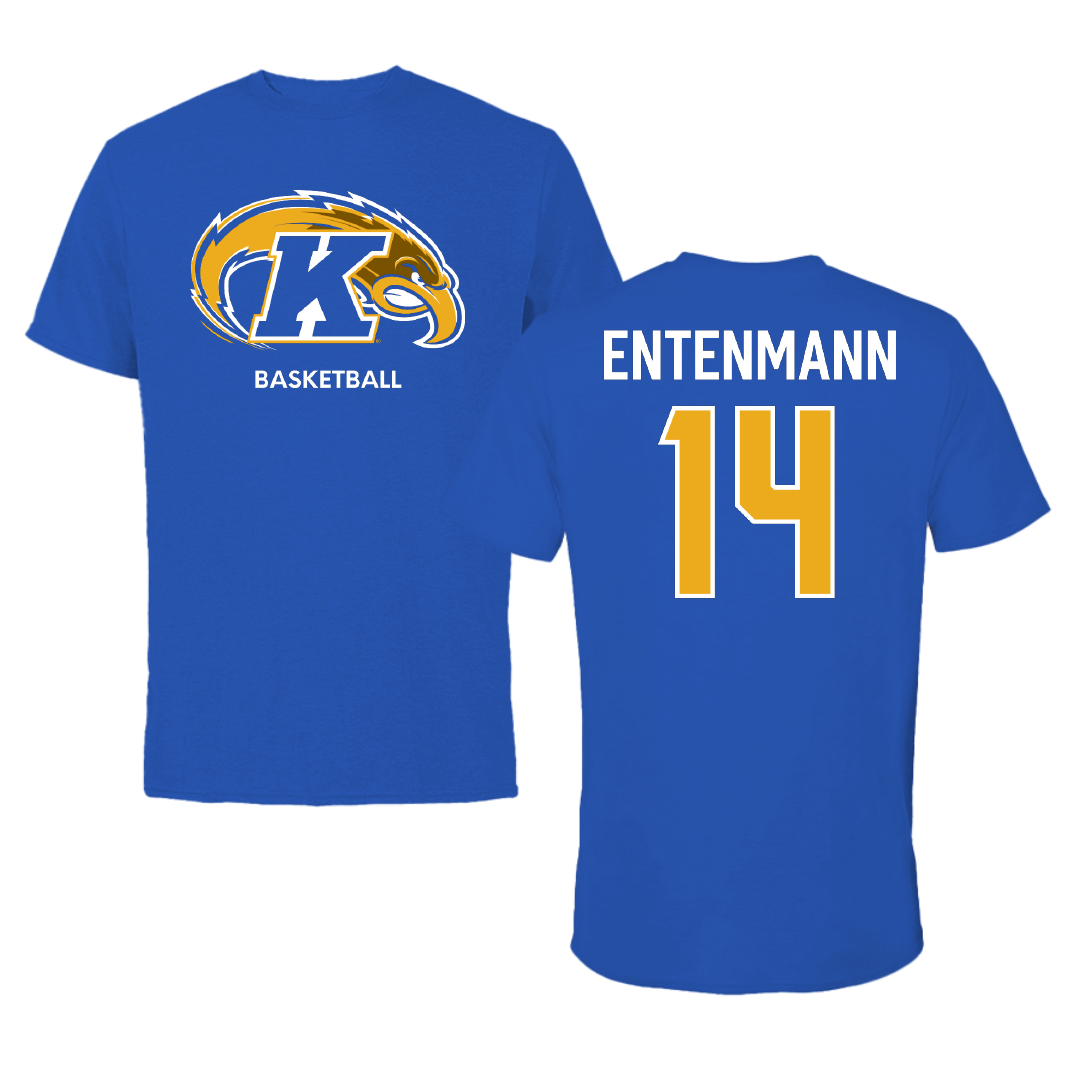 Kent State University Basketball (M) Blue Tee - #14 Magnus Entenmann
