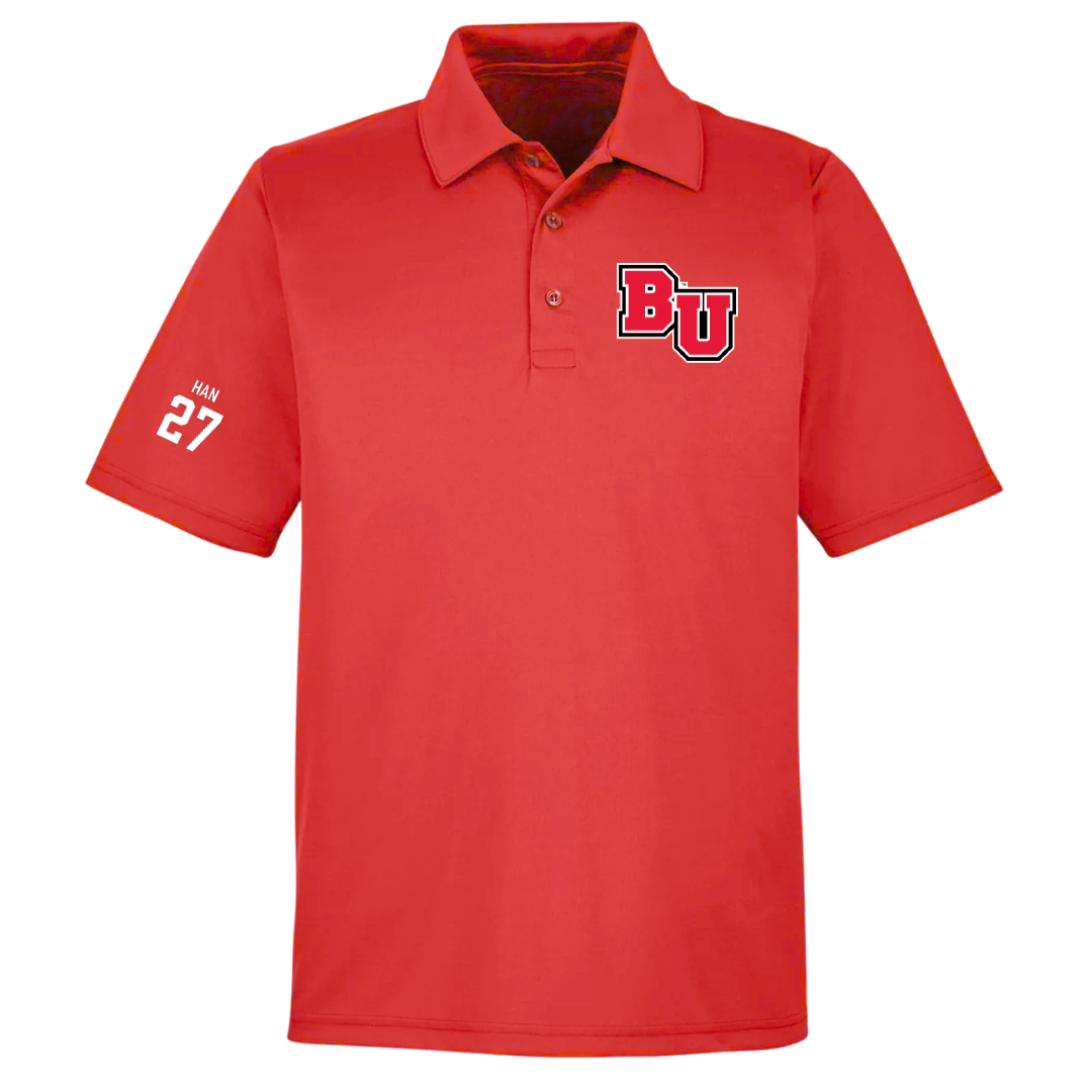 Biola University Baseball Red Polo - #27 Ryan Han