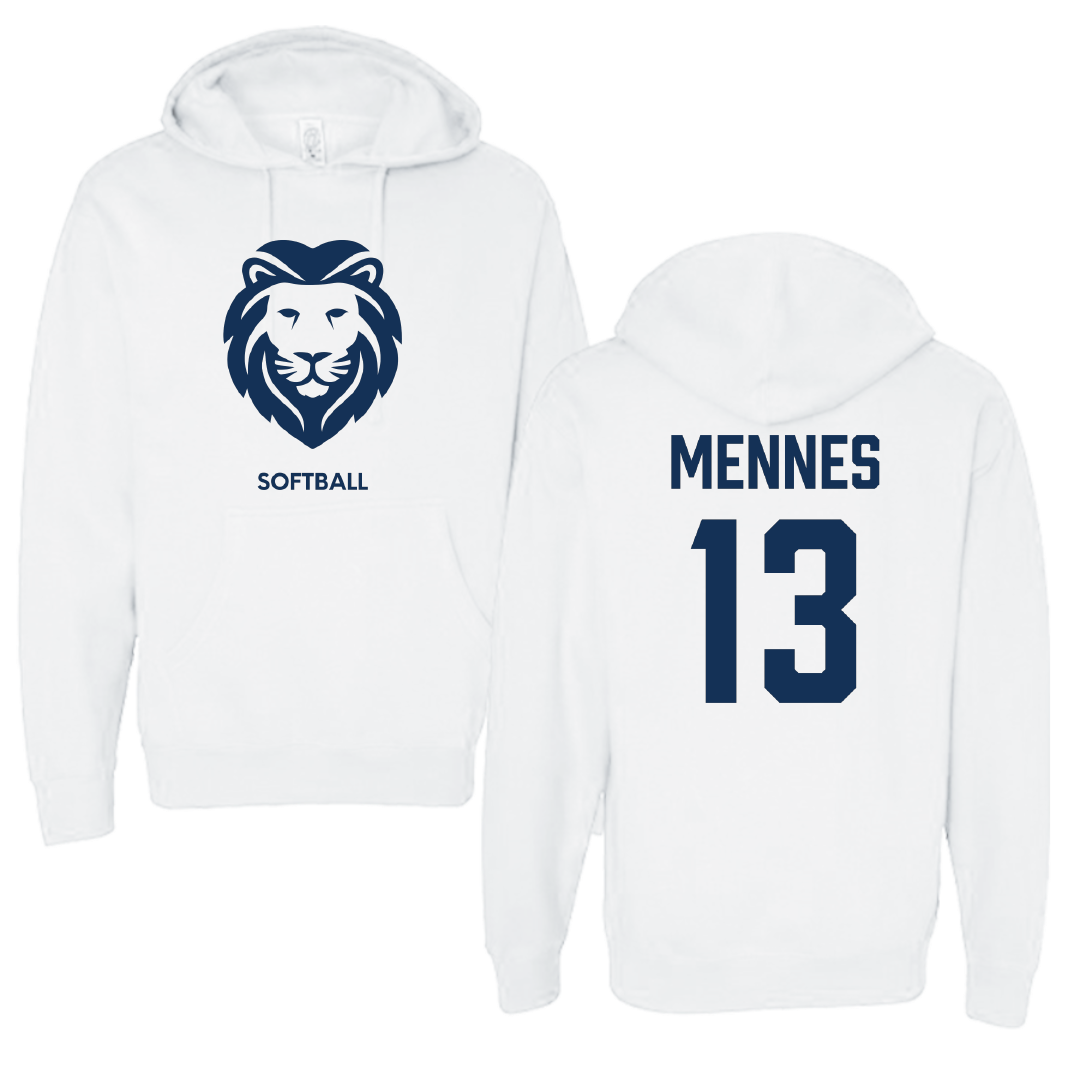 Wallace State Community College Softball White Hoodie - #13 Leilah Mennes