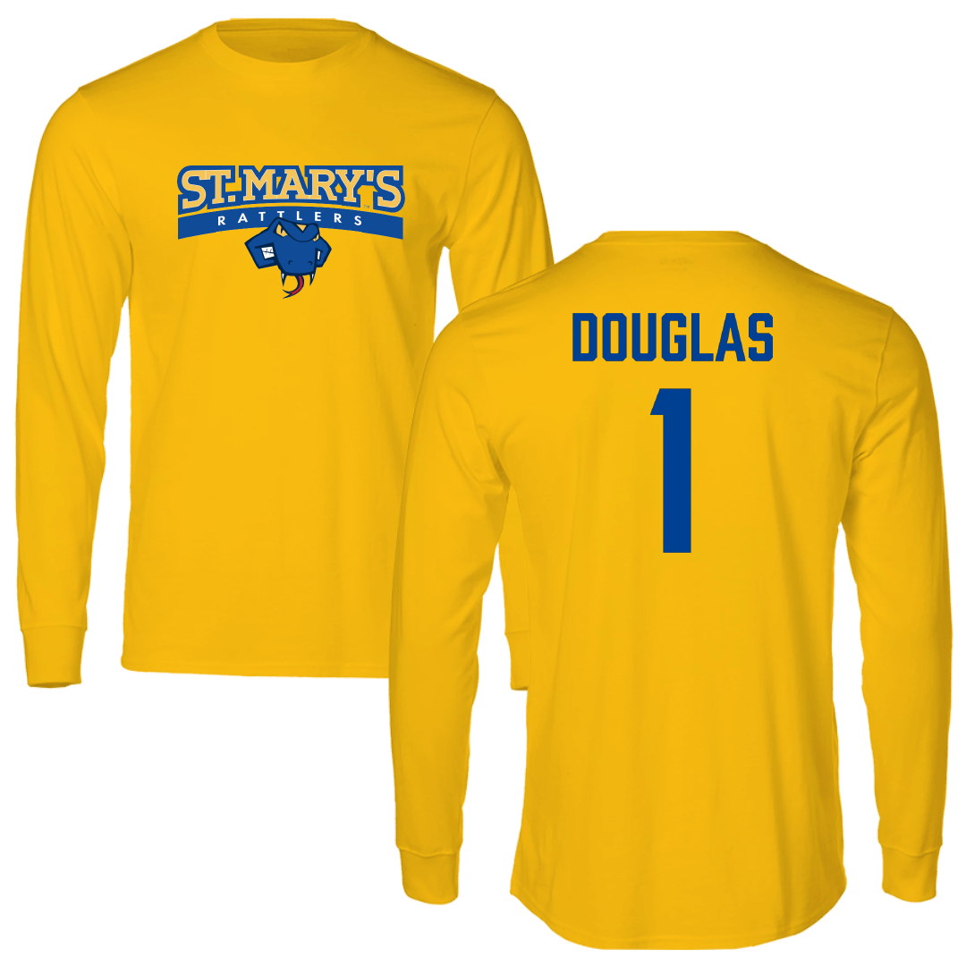 St. Mary's University (Texas) Soccer (M) Gold Performance Long Sleeve - #1 Dikola Douglas